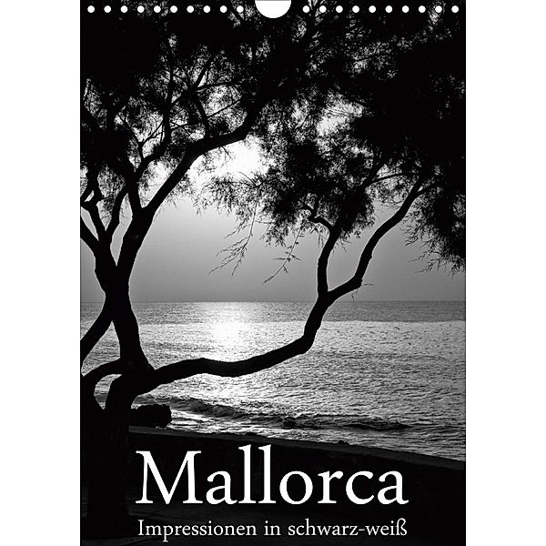 Mallorca Impressionen in schwarz-weiß (Wandkalender 2021 DIN A4 hoch), Brigitte Stehle