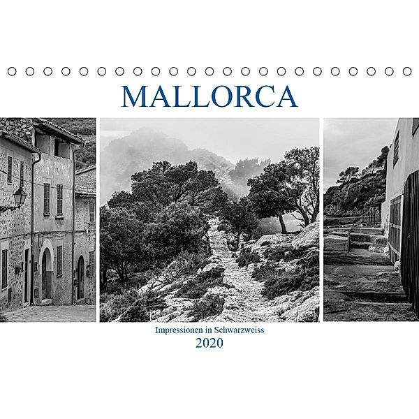 Mallorca - Impressionen in Schwarzweiß (Tischkalender 2020 DIN A5 quer), Dietmar Blome