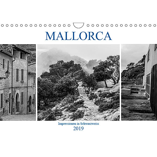 Mallorca - Impressionen in Schwarzweiß (Wandkalender 2019 DIN A4 quer), Dietmar Blome