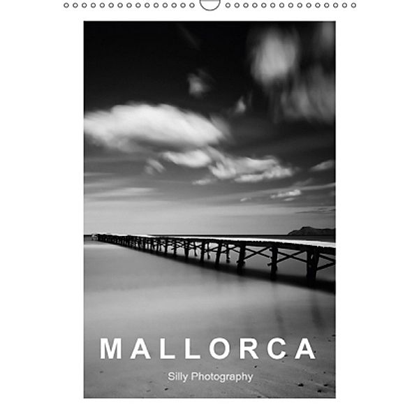 Mallorca in schwarz - weiss (Wandkalender 2017 DIN A3 hoch), Silly Photography