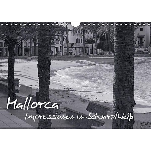 Mallorca in Schwarz/Weiß (Wandkalender 2017 DIN A4 quer), Ralf-Udo Thiele