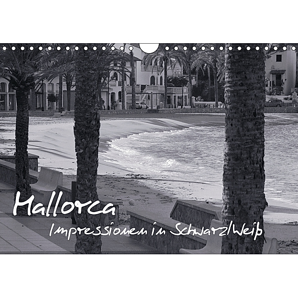 Mallorca in Schwarz/Weiß (Wandkalender 2019 DIN A4 quer), Ralf-Udo Thiele