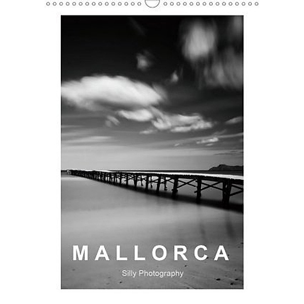Mallorca in schwarz - weiss (Wandkalender 2020 DIN A3 hoch), Silly Photography