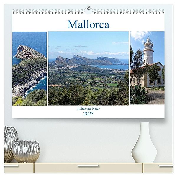 Mallorca - Kultur und Natur (hochwertiger Premium Wandkalender 2025 DIN A2 quer), Kunstdruck in Hochglanz, Calvendo, Peter Balan