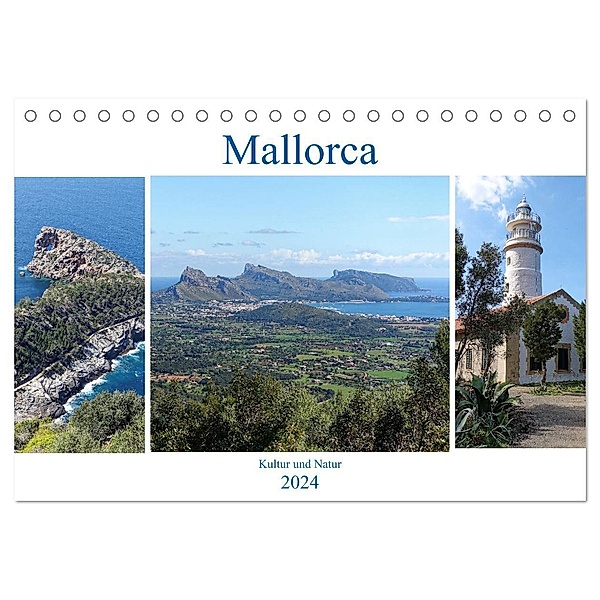 Mallorca - Kultur und Natur (Tischkalender 2024 DIN A5 quer), CALVENDO Monatskalender, Peter Balan