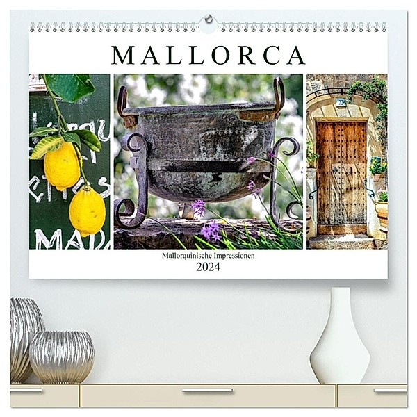 Mallorca - Mallorquinische Impressionen (hochwertiger Premium Wandkalender 2024 DIN A2 quer), Kunstdruck in Hochglanz, Dieter Meyer