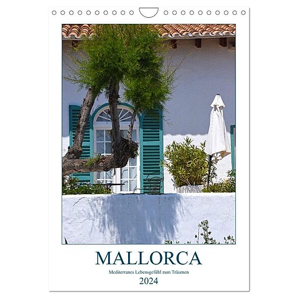 Mallorca - Mediterranes Lebensgefühl zum Träumen (Wandkalender 2024 DIN A4 hoch), CALVENDO Monatskalender, Tina Bentfeld