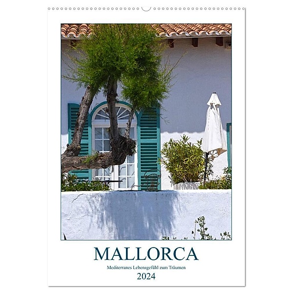 Mallorca - Mediterranes Lebensgefühl zum Träumen (Wandkalender 2024 DIN A2 hoch), CALVENDO Monatskalender, Tina Bentfeld