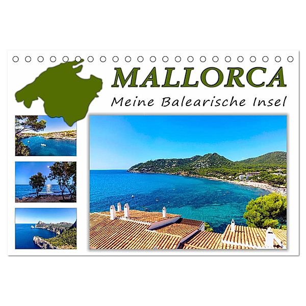 MALLORCA, Meine Balearische Insel (Tischkalender 2024 DIN A5 quer), CALVENDO Monatskalender, Andrea Dreegmeyer