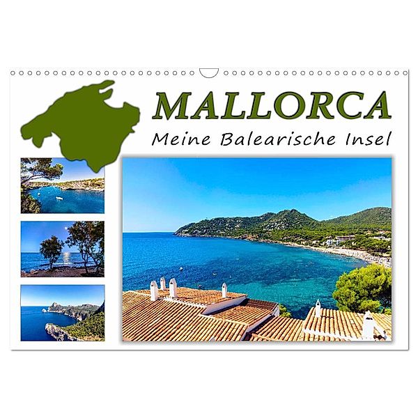 MALLORCA, Meine Balearische Insel (Wandkalender 2024 DIN A3 quer), CALVENDO Monatskalender, Andrea Dreegmeyer