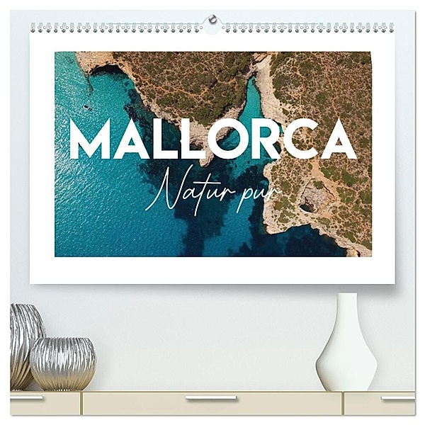 Mallorca - Natur pur (hochwertiger Premium Wandkalender 2025 DIN A2 quer), Kunstdruck in Hochglanz, Calvendo, Al Aire Films