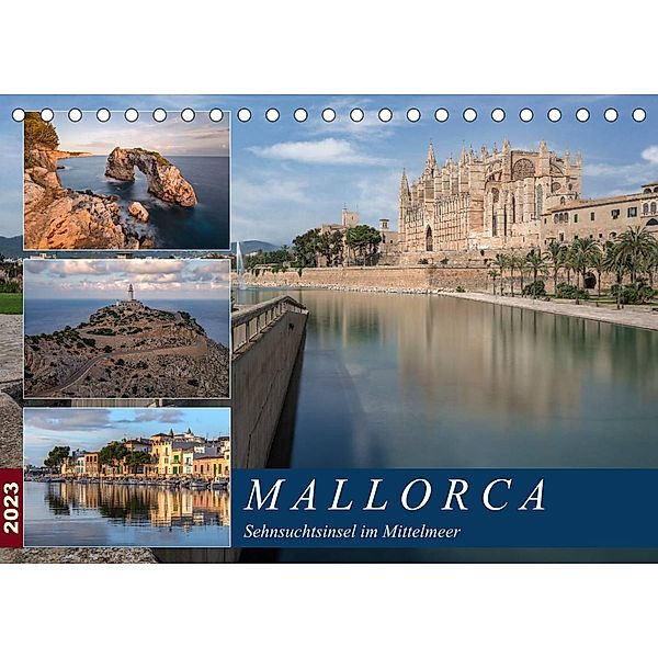 Mallorca, Sehnsuchtsinsel im Mittelmeer (Tischkalender 2023 DIN A5 quer), Joana Kruse