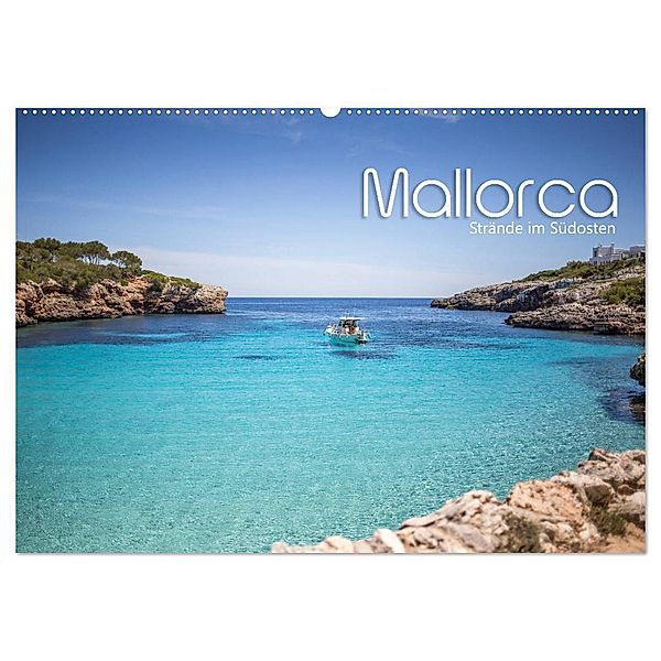 Mallorca - Strände im Südosten (Wandkalender 2024 DIN A2 quer), CALVENDO Monatskalender, Gert Pöder