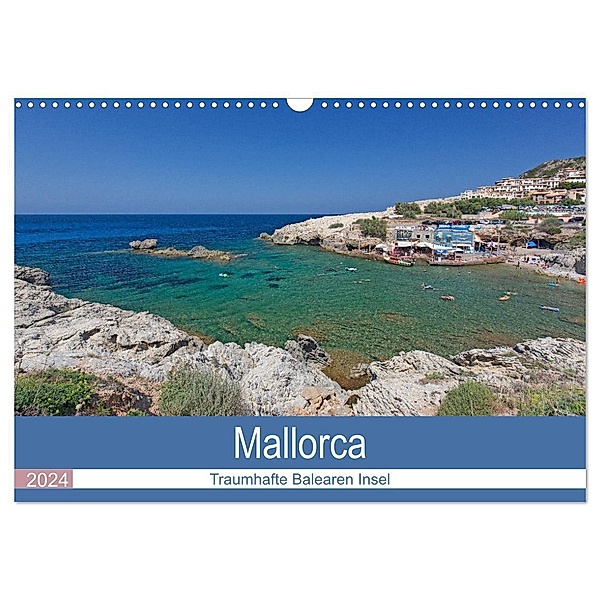 Mallorca - Traumhafte Balearen Insel (Wandkalender 2024 DIN A3 quer), CALVENDO Monatskalender, Andrea Potratz