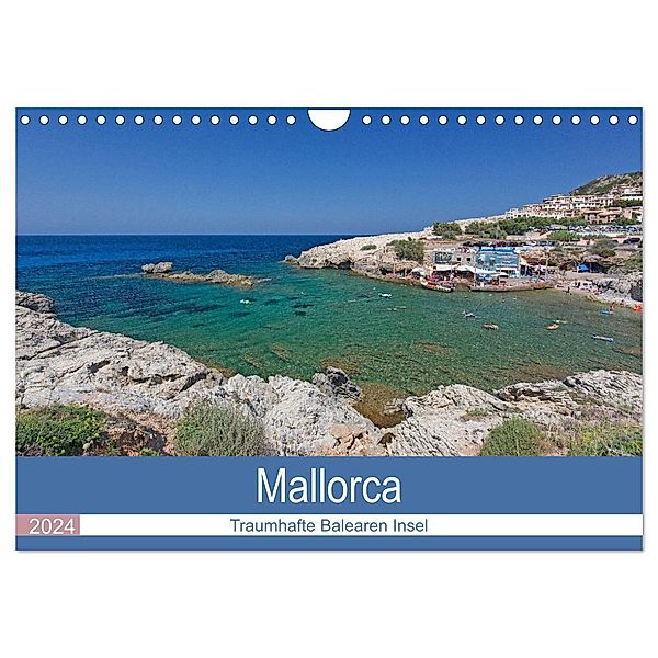 Mallorca - Traumhafte Balearen Insel (Wandkalender 2024 DIN A4 quer), CALVENDO Monatskalender, Andrea Potratz