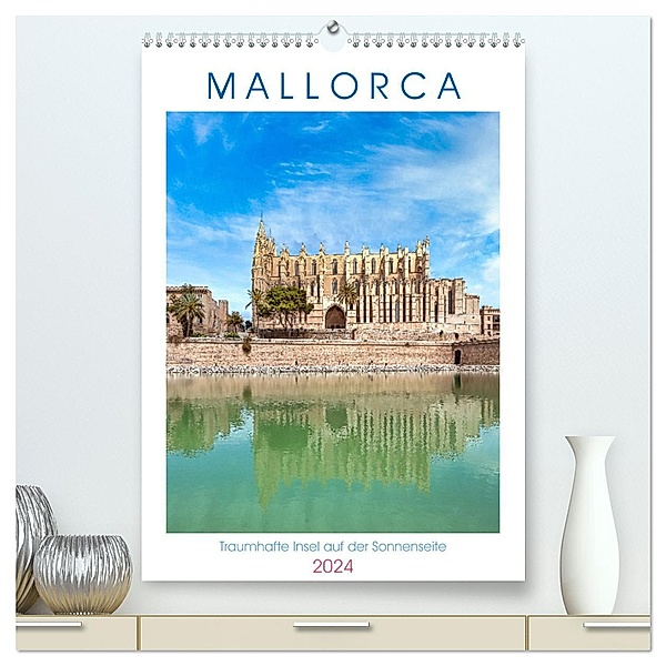 Mallorca - Traumhafte Insel auf der Sonnenseite (hochwertiger Premium Wandkalender 2024 DIN A2 hoch), Kunstdruck in Hochglanz, Calvendo, Dieter Meyer