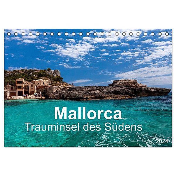 Mallorca - Trauminsel des Südens (Tischkalender 2024 DIN A5 quer), CALVENDO Monatskalender, Jürgen Seibertz