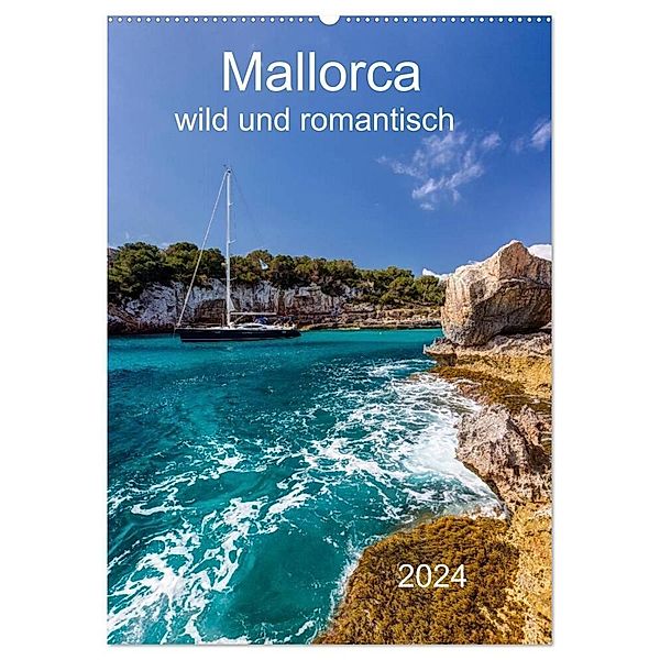 Mallorca - wild und romantisch (Wandkalender 2024 DIN A2 hoch), CALVENDO Monatskalender, Jürgen Seibertz