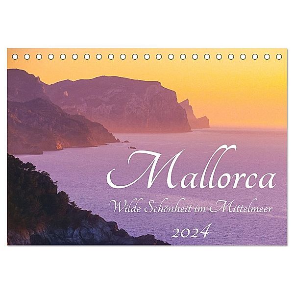 Mallorca - Wilde Schönheit im Mittelmeer (Tischkalender 2024 DIN A5 quer), CALVENDO Monatskalender, Carola Vahldiek