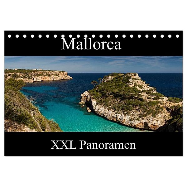 Mallorca - XXL Panoramen (Tischkalender 2024 DIN A5 quer), CALVENDO Monatskalender, Juergen Schonnop