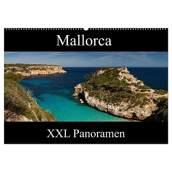 Mallorca - XXL Panoramen (Wandkalender 2024 DIN A2 quer), CALVENDO Monatskalender, Juergen Schonnop