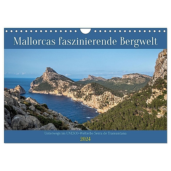 Mallorcas faszinierende Bergwelt (Wandkalender 2024 DIN A4 quer), CALVENDO Monatskalender, Frank Brehm