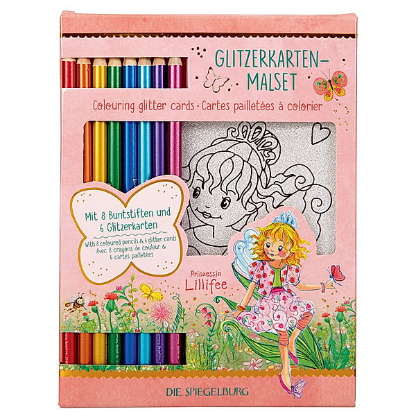 Die Spiegelburg Malset PRINZESSIN LILLIFEE - GLITZERKARTEN 14-teilig