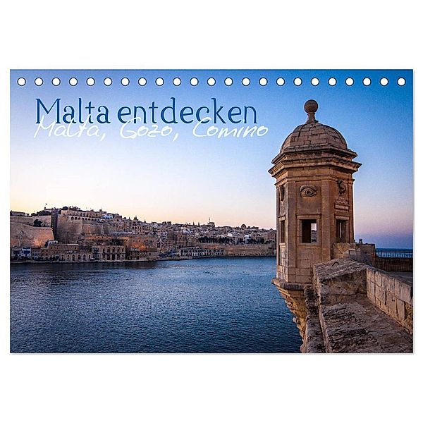 Malta entdecken Malta, Gozo, Comino (Tischkalender 2024 DIN A5 quer), CALVENDO Monatskalender, Emel Malms