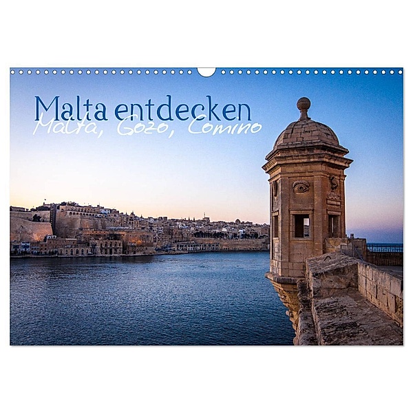 Malta entdecken Malta, Gozo, Comino (Wandkalender 2024 DIN A3 quer), CALVENDO Monatskalender, Emel Malms