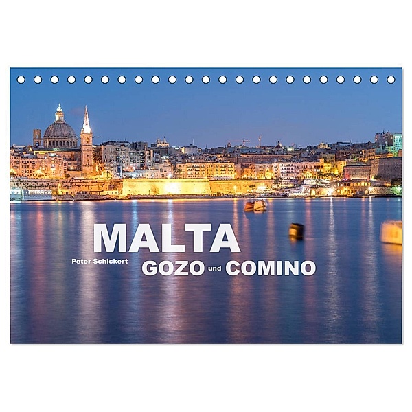 Malta - Gozo und Comino (Tischkalender 2024 DIN A5 quer), CALVENDO Monatskalender, Peter Schickert