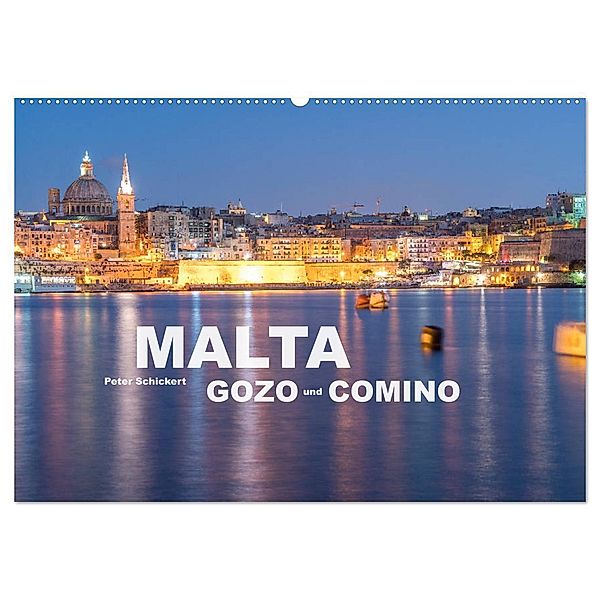 Malta - Gozo und Comino (Wandkalender 2024 DIN A2 quer), CALVENDO Monatskalender, Peter Schickert