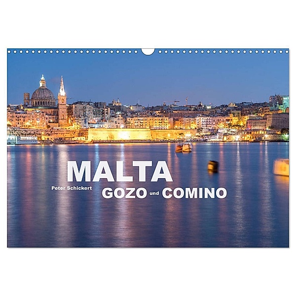 Malta - Gozo und Comino (Wandkalender 2024 DIN A3 quer), CALVENDO Monatskalender, Peter Schickert