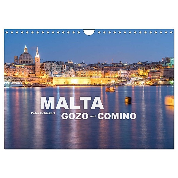 Malta - Gozo und Comino (Wandkalender 2024 DIN A4 quer), CALVENDO Monatskalender, Peter Schickert