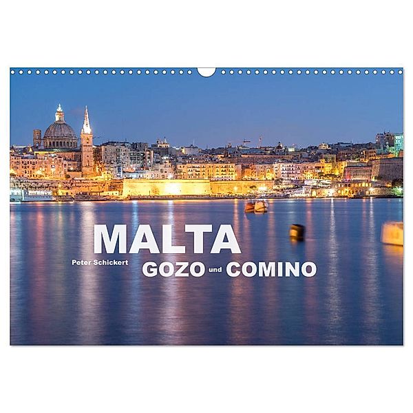 Malta - Gozo und Comino (Wandkalender 2025 DIN A3 quer), CALVENDO Monatskalender, Calvendo, Peter Schickert