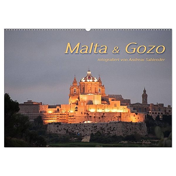 Malta & Gozo (Wandkalender 2024 DIN A2 quer), CALVENDO Monatskalender, Andreas Sahlender