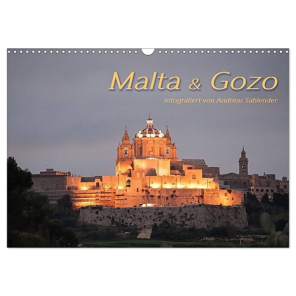 Malta & Gozo (Wandkalender 2024 DIN A3 quer), CALVENDO Monatskalender, Andreas Sahlender