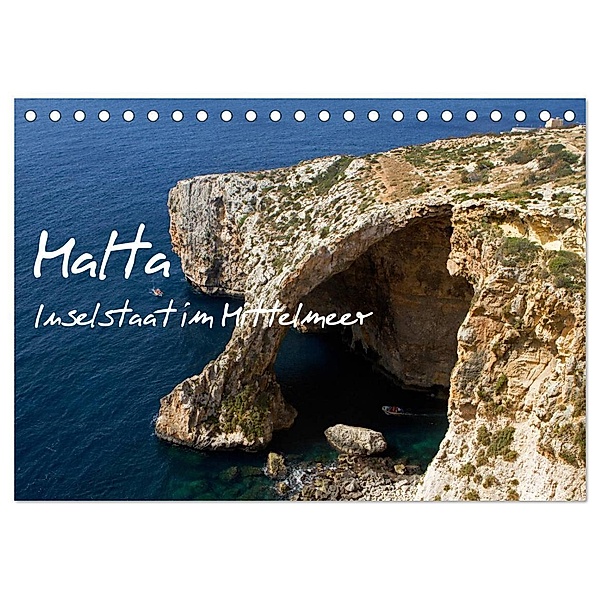 Malta - Inselstaat im Mittelmeer (Tischkalender 2024 DIN A5 quer), CALVENDO Monatskalender, Ingo Paszkowsky