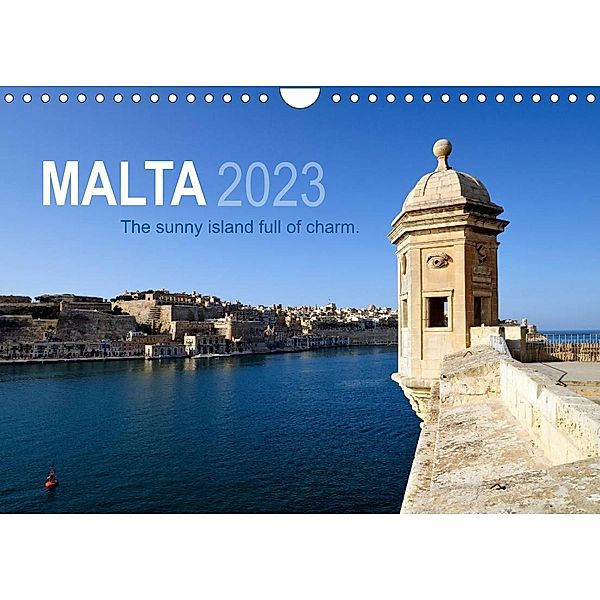 Malta. The sunny island full of charm. (Wall Calendar 2023 DIN A4 Landscape), Frank Mitchell