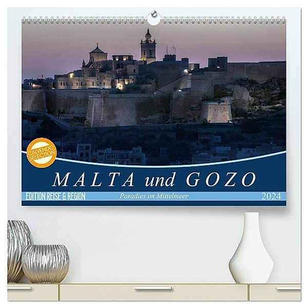 Malta und Gozo Paradies im Mittelmeer (hochwertiger Premium Wandkalender 2024 DIN A2 quer), Kunstdruck in Hochglanz, Joana Kruse