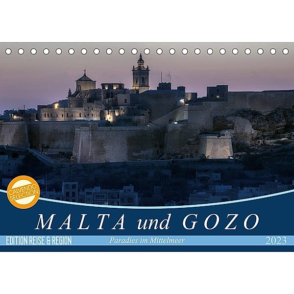 Malta und Gozo Paradies im Mittelmeer (Tischkalender 2023 DIN A5 quer), Joana Kruse