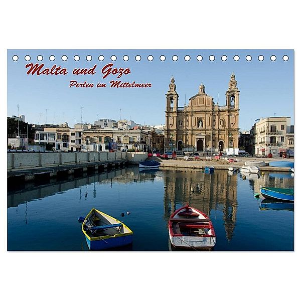 Malta und Gozo, Perlen im Mittelmeer (Tischkalender 2025 DIN A5 quer), CALVENDO Monatskalender, Calvendo, Hermann Koch