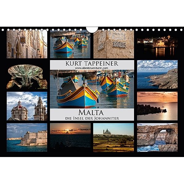 Malta (Wandkalender 2018 DIN A4 quer), Kurt Tappeiner