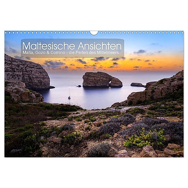 Maltesische Ansichten (Wandkalender 2024 DIN A3 quer), CALVENDO Monatskalender, Reemt Peters