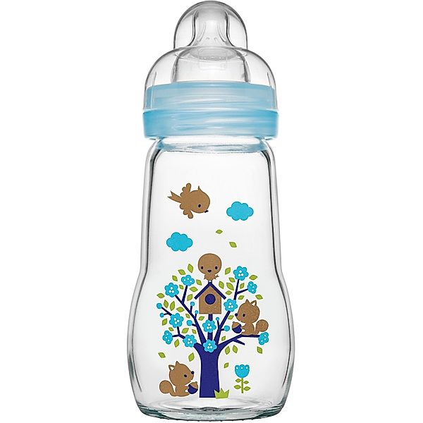 MAM MAM Feel Good Glass Bottle Jungen, 260 ml