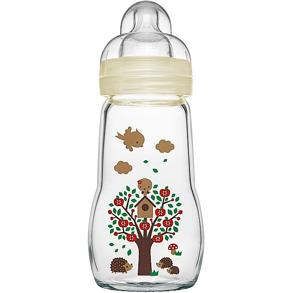 MAM MAM Feel Good Glass Bottle Neutral, 260 ml