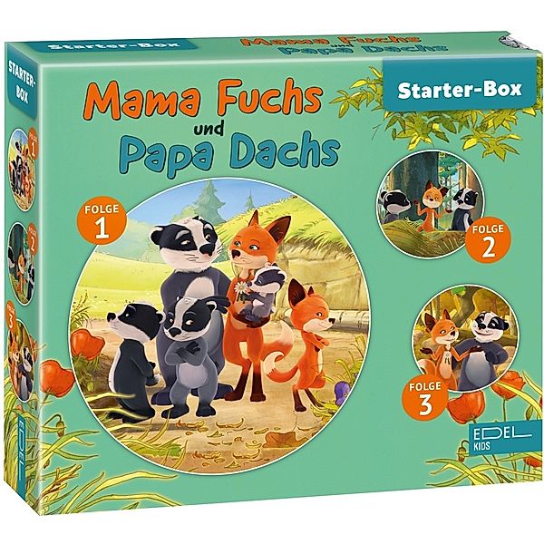 Mama Fuchs und Papa Dachs.Starter-Box.1,3 Audio-CD, Mama Fuchs Und Papa Dachs