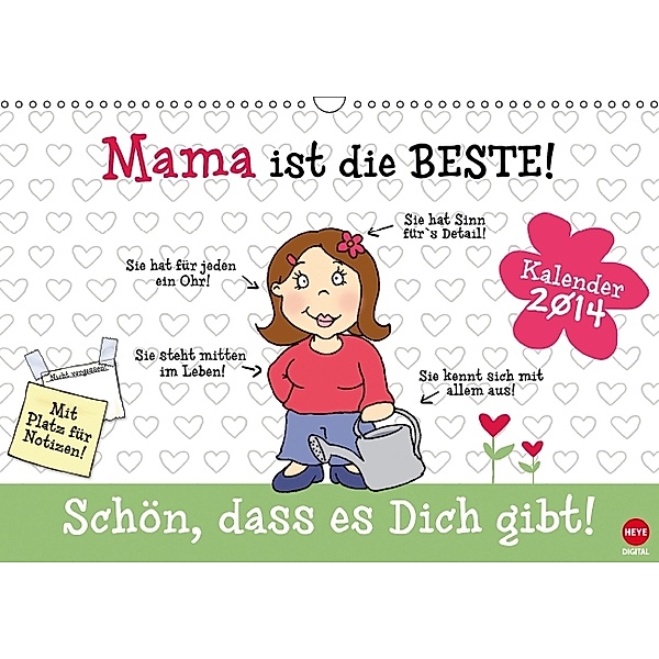 Mama ist die Beste! (Wandkalender 2014 DIN A3 quer), Studio B - Heye Digital