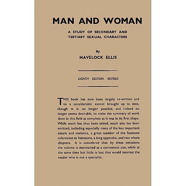 Man and Woman, Havelock Ellis
