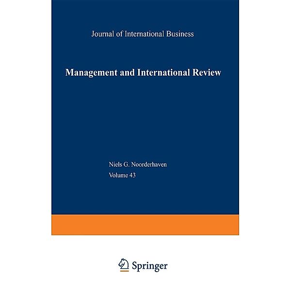 Management and International Review / mir Special Issue Bd.2