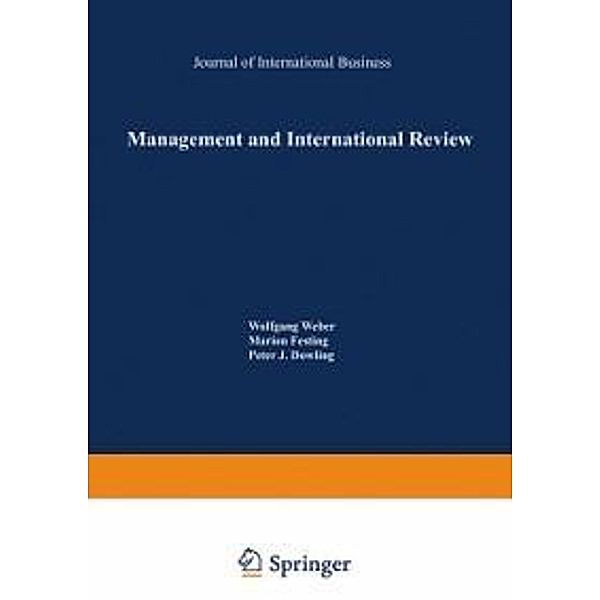 Management and International Review / mir Special Issue